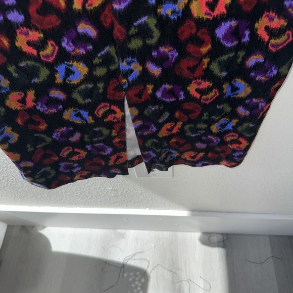 FARM Rio‎ Leopard Print Jersey Sheath Dress in Black Ikat-Dyed Size S - Picture 7 of 12